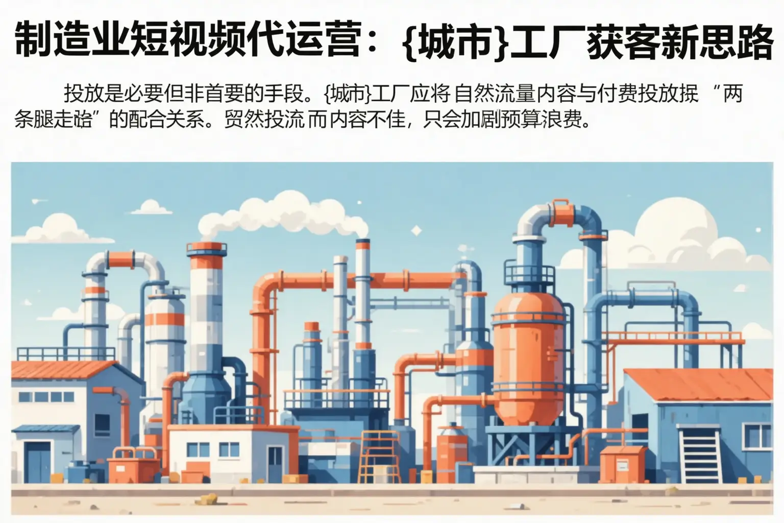 制造业短视频代运营：四平工厂获客新思路
