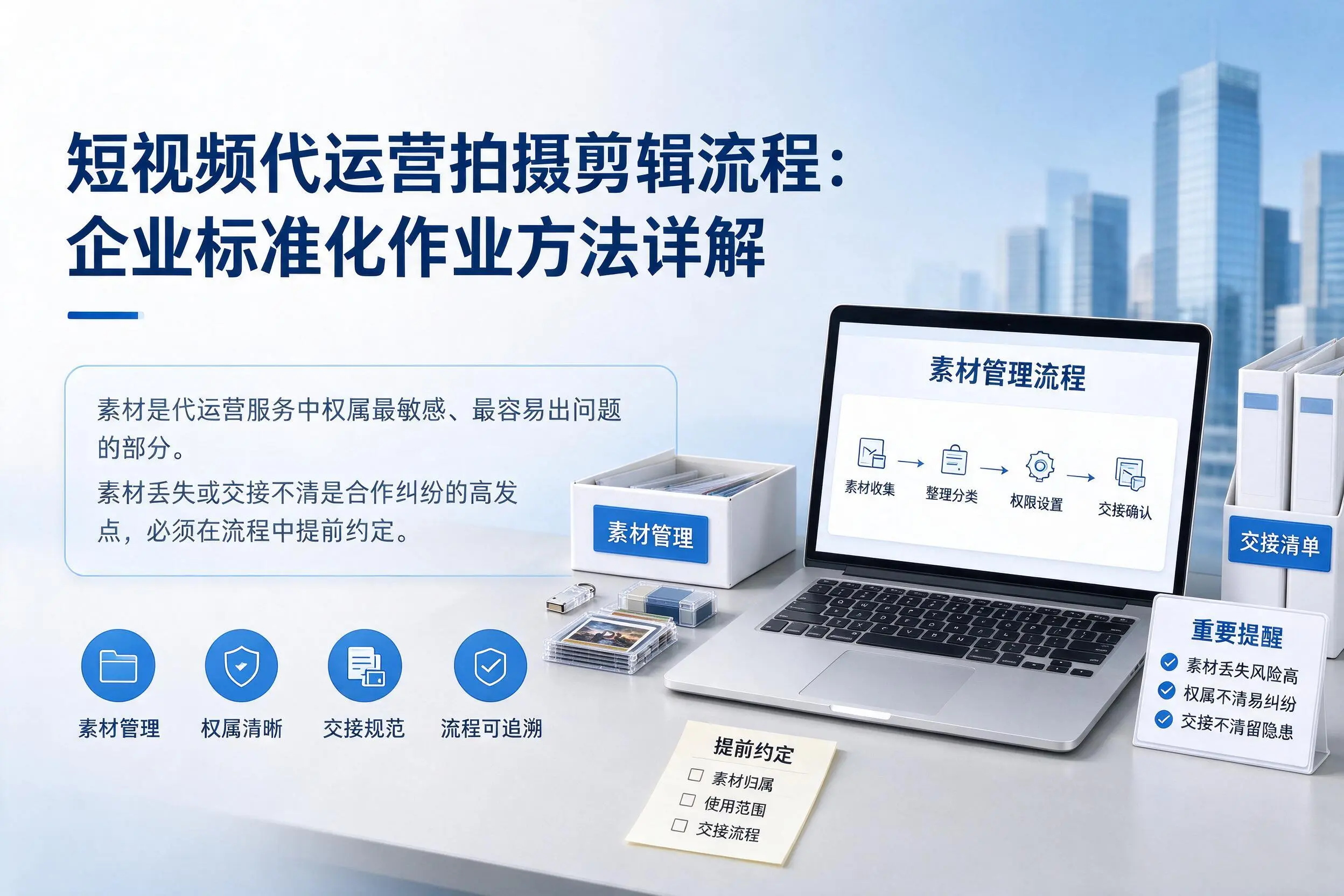 短视频代运营拍摄剪辑流程：四平企业标准化作业方法详解