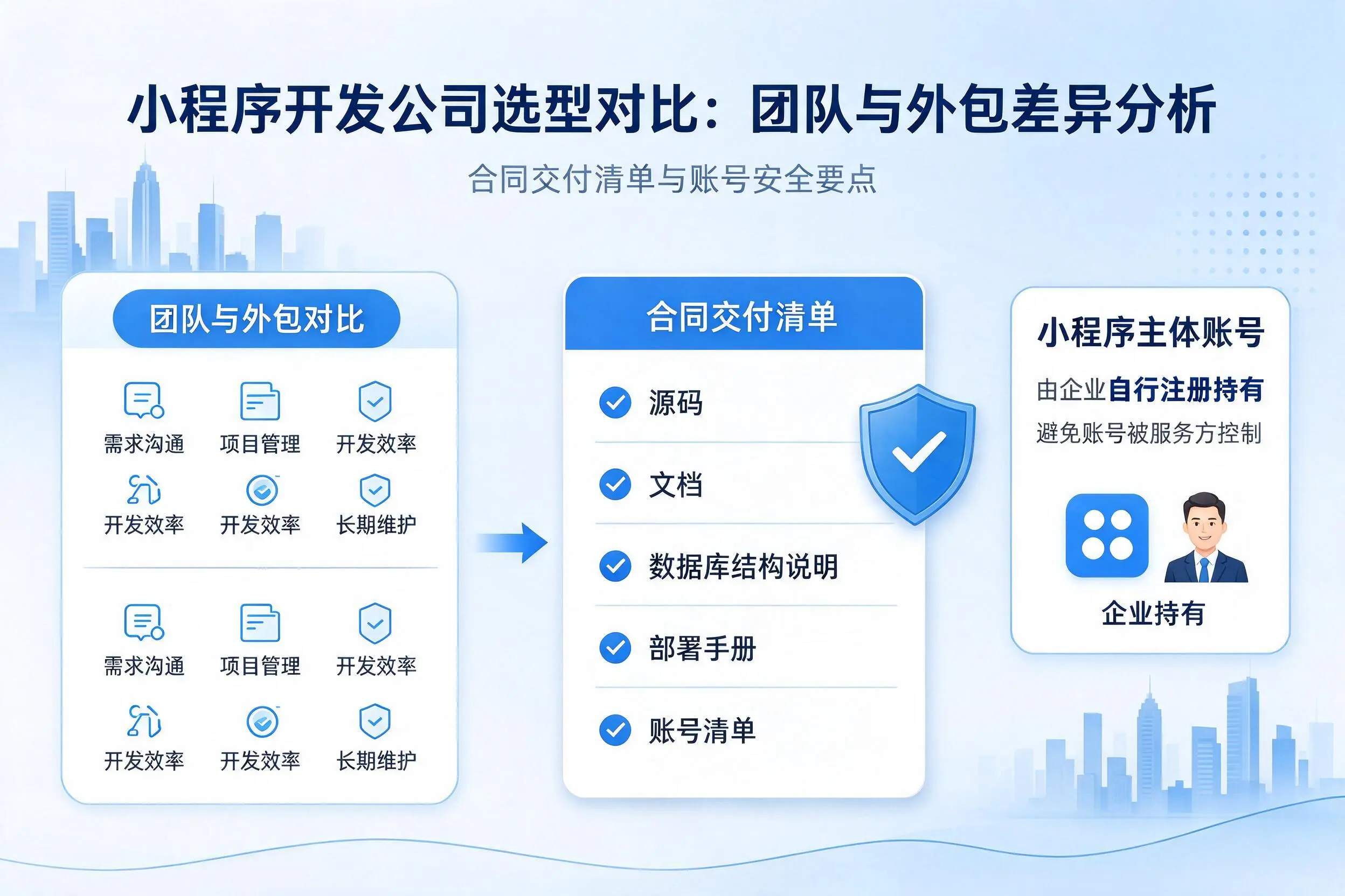 四平小程序开发公司选型对比:团队与外包差异分析