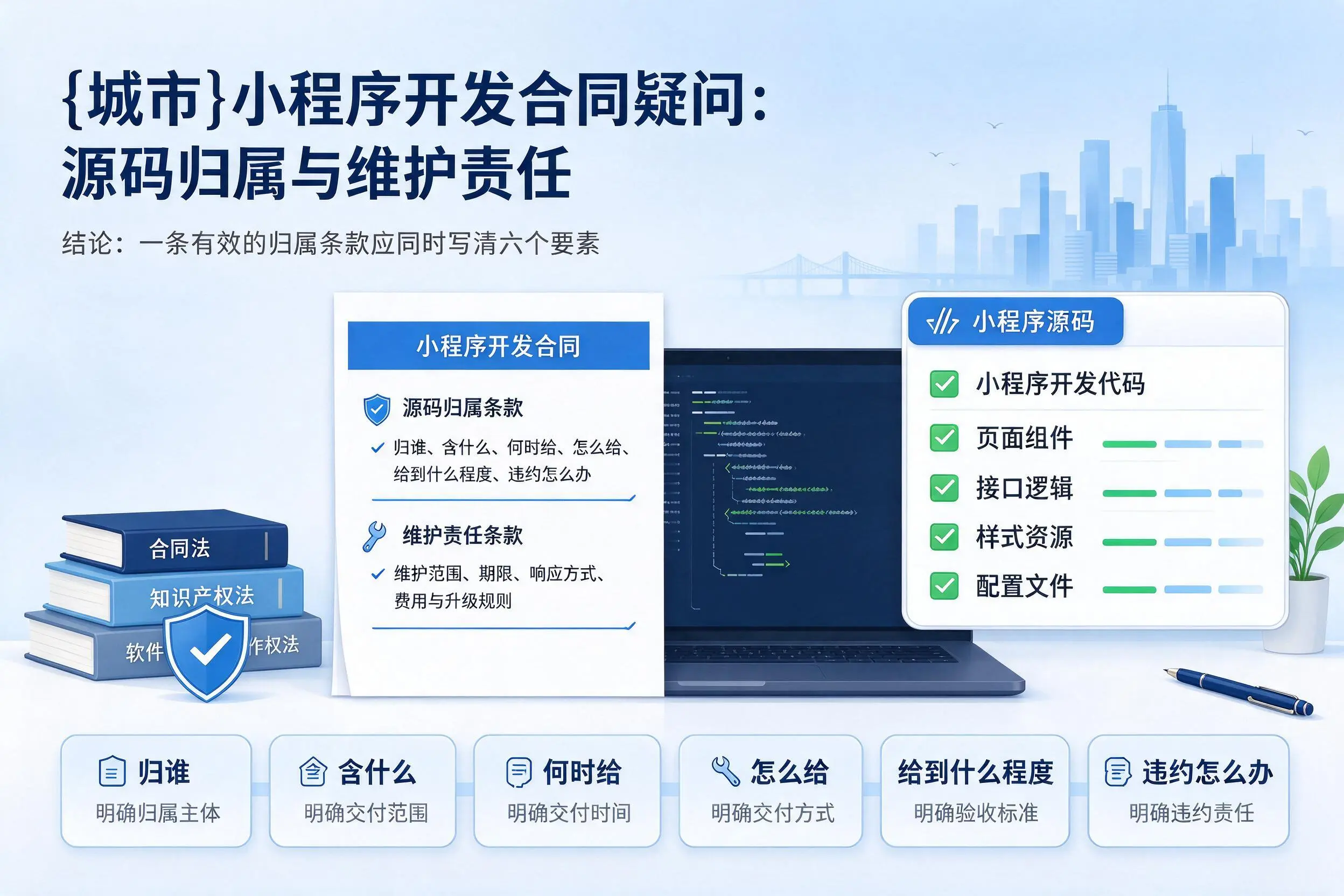四平小程序开发合同疑问:源码归属与维护责任