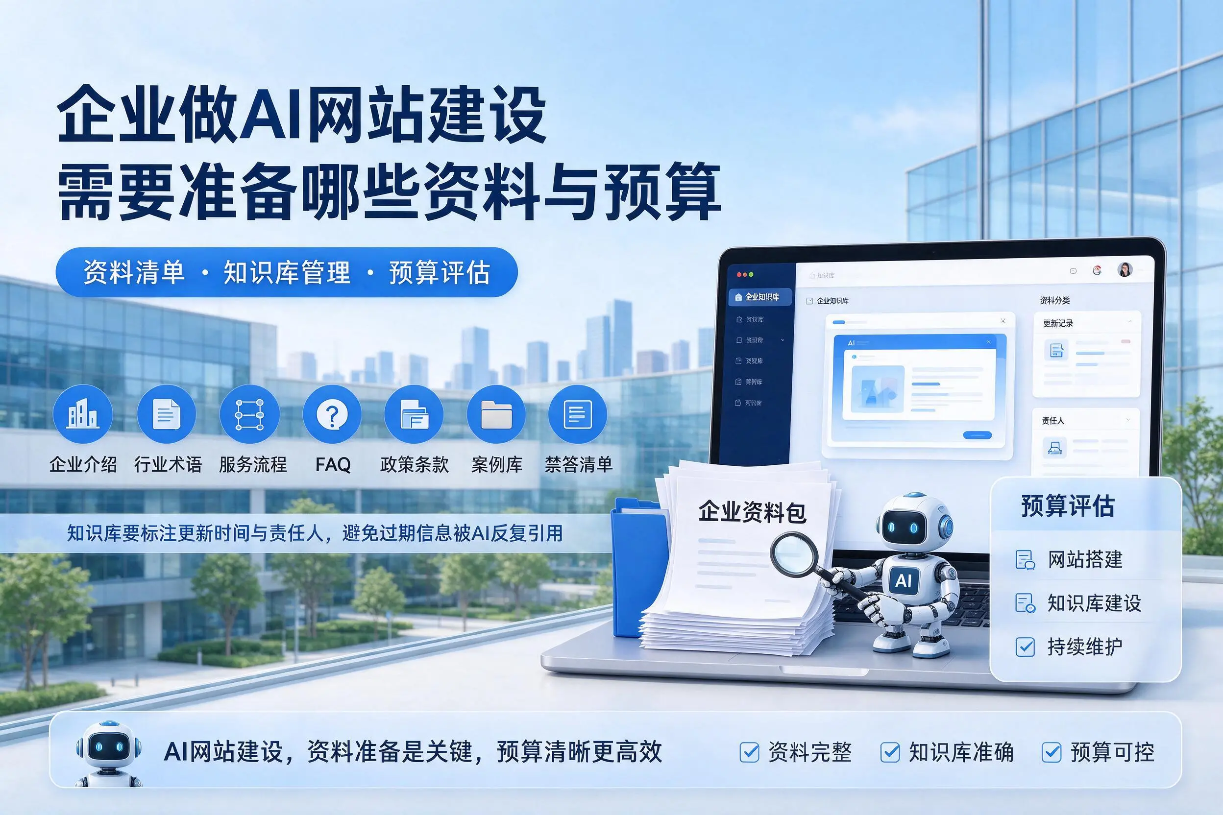四平企业做AI网站建设需要准备哪些资料与预算