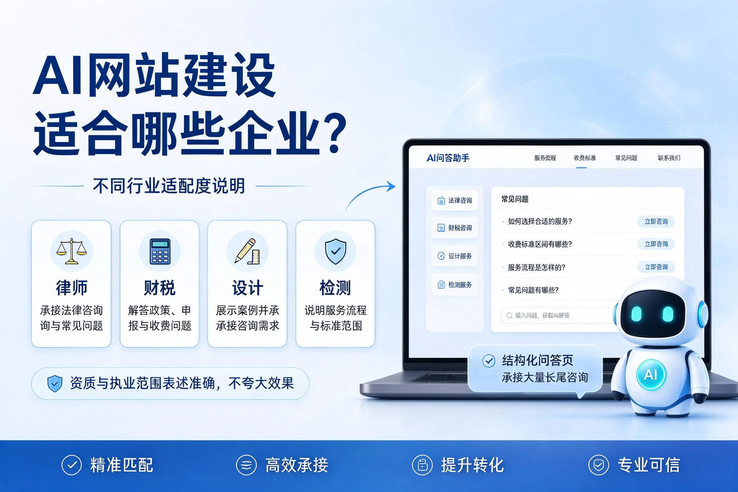 AI网站建设适合哪些企业？四平不同行业适配度说明